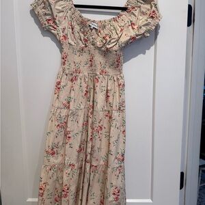 Floral Off-Shoulder Dress